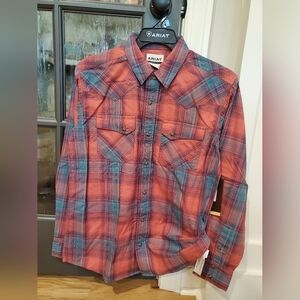Ariat Retro Fit Pearl Snap Shirt-NWT